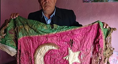 Manisa'da Kurtuluş Savaşı'ndan kalma Türk bayrağı ortaya çıktı