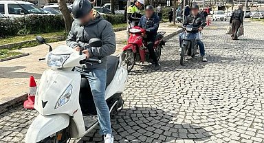 Manisa'da trafik ekiplerinden motosiklet denetimi