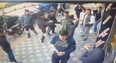 Manisa'daki palalı ve satırlı kavga kamerada