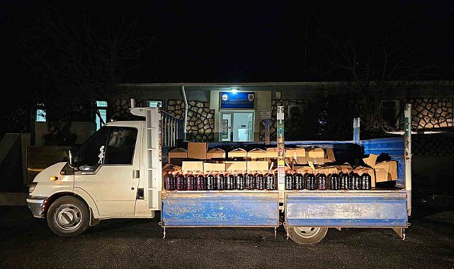 Mardin'de 1500 litre kaçak alkol ele geçirildi