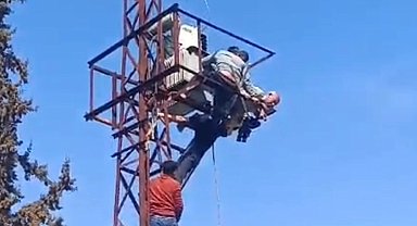 Mardin'de elektrik akımına kapılan kişi ağır yaralandı