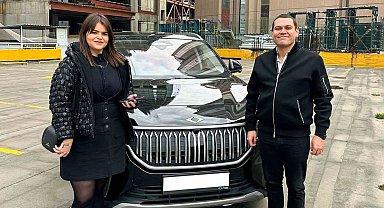 Martı, kuruluşunun 5'inci yılı onuruna kullanıcısına Togg hediye etti