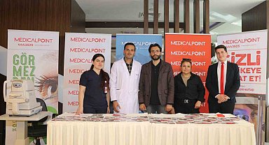 Medical Point'te misafirlere göz tansiyonu ölçümü yapıldı