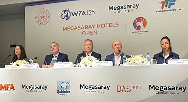 Megasaray Hotels Open Tenis Turnuvası'nın basın toplantısı gerçekleştirildi