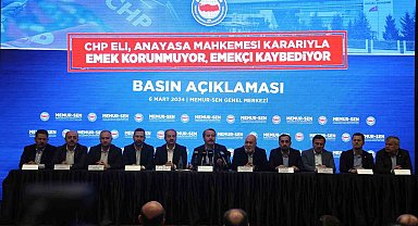 Memur-Sen Genel Başkanı Yalçın: "Sendikal örgütlenmeyi ödüllendiren düzenleme, CHP'nin başvurusu ve AYM'nin kararıyla ortadan kaldırıldı"