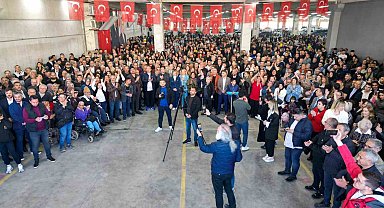 Menemen'de miting gibi açılış