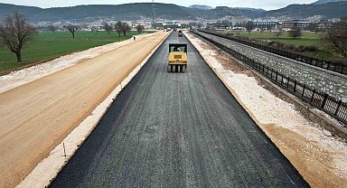 Menteşe otogar yolunda asfaltlama çalışmaları başladı