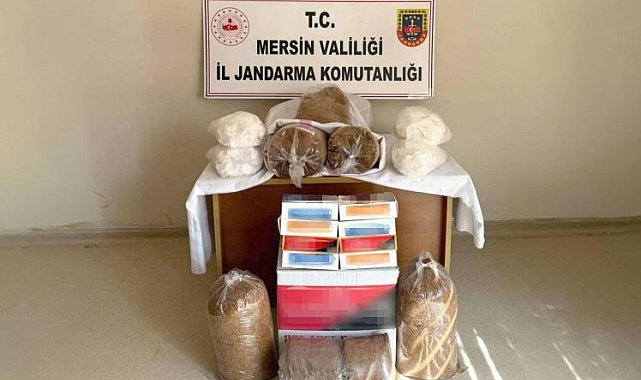 Mersin'de 12 bin adet kaçak makaron ele geçirildi
