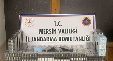 Mersin'de kaçak sigara ile mücadele: 2 gözaltı