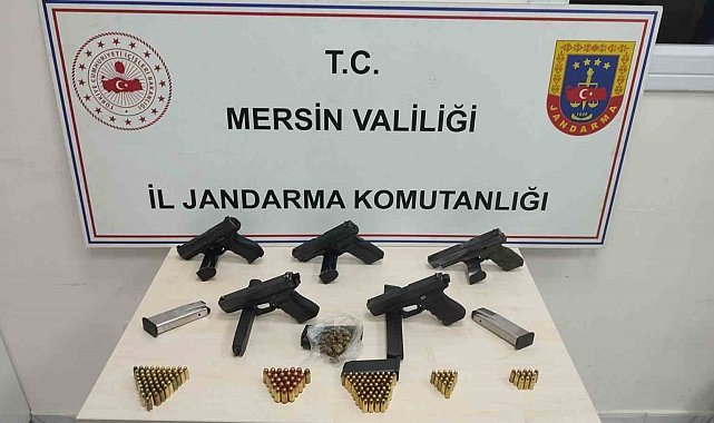 Mersin'de silah kaçakçılığı operasyonu: 5 gözaltı