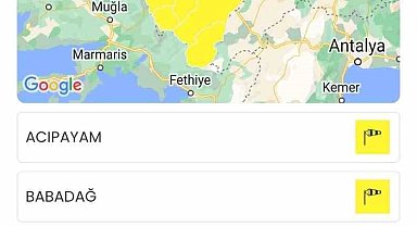 Meteoroloji Denizli için sarı uyarı verdi
