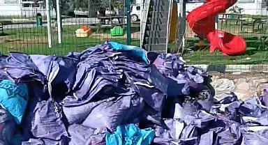 Milas'ta kömür atıkları çevreyi tehdit ediyor