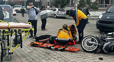Milas'ta Motosiklet ile Otomobil Çarpıştı: 1 Yaralı