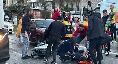 Milas'ta otomobil elektrikli motosiklete çarptı: 1 yaralı