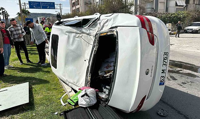 Milas'ta trafik kazası: 1 yaralı