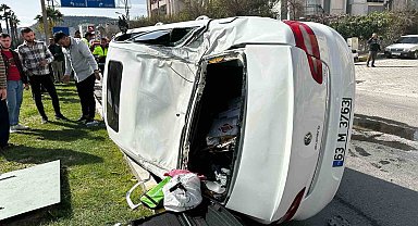 Milas'ta trafik kazası: 1 yaralı
