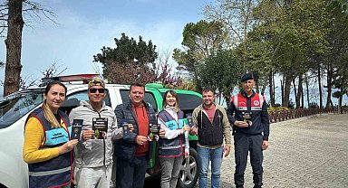 Milli Park'ta ziyaretçiler kadına şiddete karşı bilgilendirildi