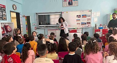 Minik öğrencilere ağız ve diş sağlığı eğitimi