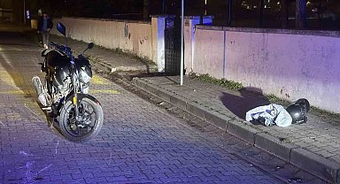Motosiklet kazasında sürücü yaralandı