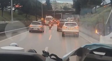 Motosiklet sürücüsü 112 ambulansı için fermuar sistemi yaptırdı