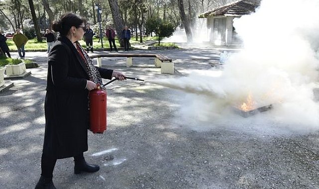 Muğla Sağlık İl Müdürlüğü'nde yangın tatbikatı yapıldı