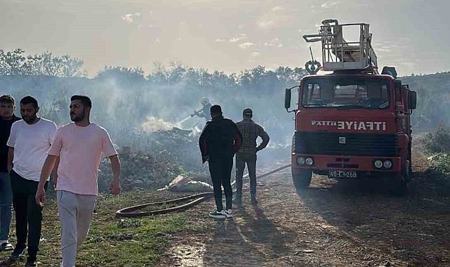 Muğla'da makilik yangını