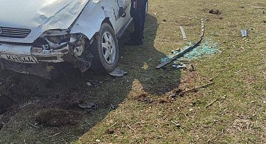 Muş'ta korkutan kaza: 2 yaralı