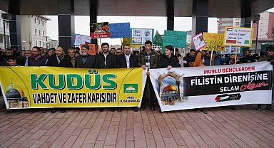 Muşlular Gazze'ye destek için yürüdü