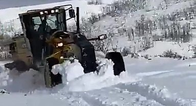 Mutki'de karla mücadele çalışmaları