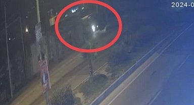 O anlar kamerada: Bir kişinin öldüğü otomobil kanala böyle düşmüş