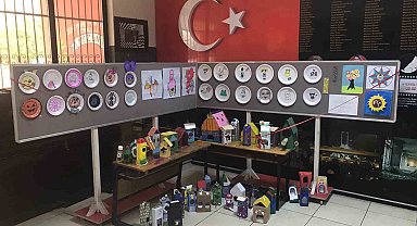 Öğrencilerden "Atıktan Sanata Süreç" sergisi