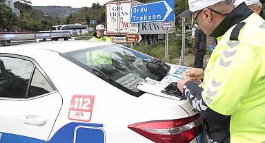 Ordu'da bir haftada 13 binden fazla araç denetlendi