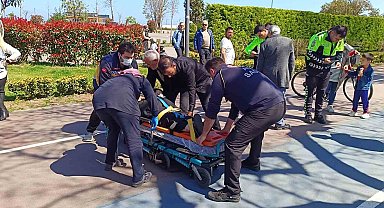 Ordu'da bisikletin çarptığı kadın yaralandı