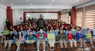 Orman haftasında ilkokul öğrencilerine eğitim