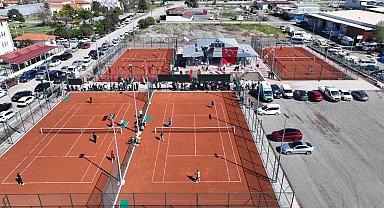 Ortaca'da tenis kortlarının açılışı yapıldı