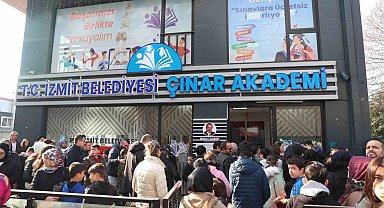 Ortaokul destek kursu için sınav yapılıyor
