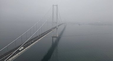 Osmangazi Köprüsü siste de güzel
