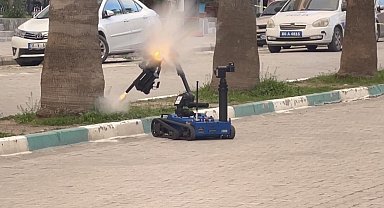 Osmaniye'de kontrollü patlatılan çanta boş çıktı