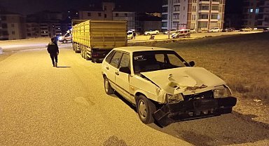 Otomobil ile motosiklet çarpıştı: 1 yaralı
