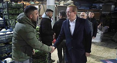 Pamukkale Adayı Pekdemir hal esnafıyla bir araya geldi