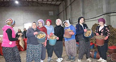Patates işçisi kadınlar 8 Mart'ı işlerinin başında geçirdi