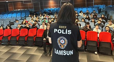 Polisten öğrencilere 'siber güvenlik' semineri