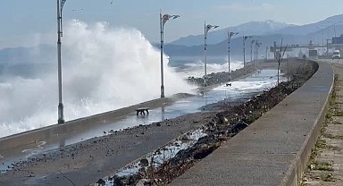 Rize'de fırtına