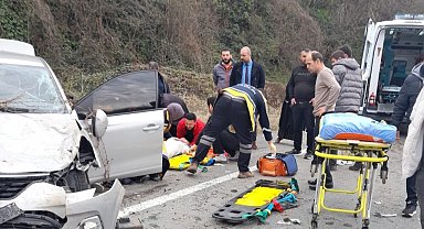 Rize'de trafik kazası: 2 yaralı