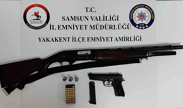 Ruhsatsız silah ve radar tespit cihazı ele geçirildi