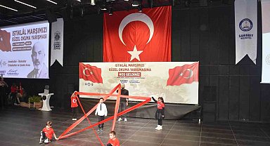 Şahinbeyli Öğrenciler İstiklal Marşını en güzel okumak için yarıştı