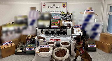Sakarya'da 1 milyon değerinde kaçak tütün ürünleri ele geçirildi