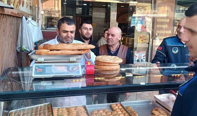 Salihli zabıtasından fırınlara gramaj denetimi