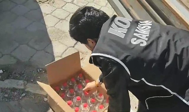 Samsun'da 1 ton 94 litre kaçak etil alkol ele geçirildi