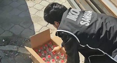 Samsun'da 1 ton 94 litre kaçak etil alkol ele geçirildi